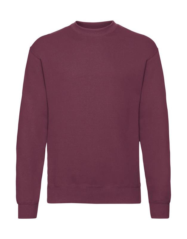 Klassisches Set-In-Sweatshirt, bordeauxrot – Fruit of the Loom (1)