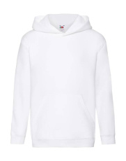 Premium-Sweatshirt mit Kapuze für Kinder, weiß