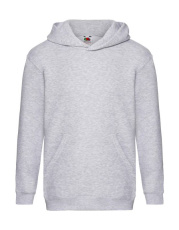 Premium-Sweatshirt mit Kapuze für Kinder, graumeliert