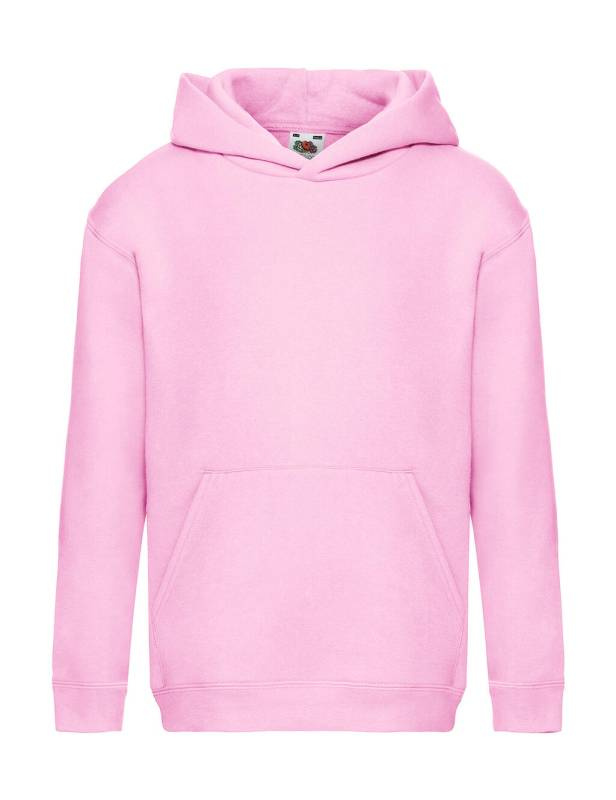 Premium-Sweatshirt mit Kapuze für Kinder, Hellrosa – Fruit of the Loom (1)