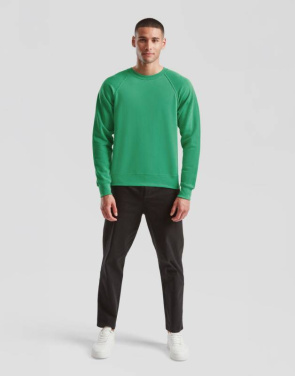 Klassisches Raglan-Sweatshirt, schwarz – Fruit of the Loom (4)