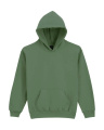 Softstyle Midweight Fleece-Hoodie für Kinder, militärgrün