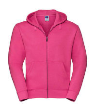 Authentische Herren-Kapuzenjacke mit Reißverschluss, fuchsia