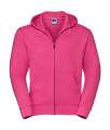 Authentische Herren-Kapuzenjacke mit Reißverschluss, fuchsia, Fuchsie