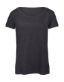 Triblend/Damen-T-Shirt, Dunkelgrau meliert