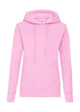 Klassischer Damen-Kapuzenpullover, Hellrosa