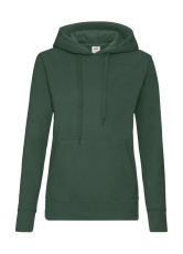 Klassischer Damen-Kapuzenpullover, flaschengrün