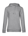 Inspiriert Kapuzenpullover / Damen, graumeliert, Heidegrau