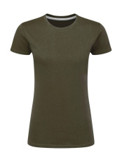 Signature Tagless Tee Damen, militärgrün