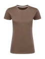 Signature Tagless Tee Damen, Tiefes Taupe