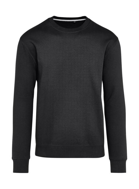 Unisex-Sweatshirt ohne Etikett mit Rundhalsausschnitt, Tiefschwarz – SG Signature (1)