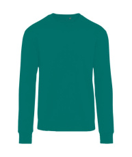 Unisex-Sweatshirt ohne Etikett mit Rundhalsausschnitt, Smaragdgrün
