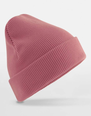 Original Beanie aus Bio-Baumwolle mit Umschlag, gebrochenes Weiß – Beechfield (4)