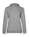 #Hoodie / Damen French Terry, graumeliert, Heidegrau