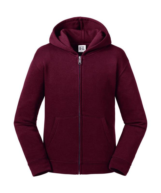 Authentischer Kinder-Sweatshirt mit Kapuze und Reißverschluss, bordeauxrot – Russell Athletic, Burgund (1)