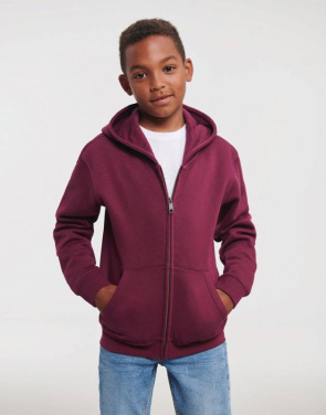 Authentischer Kinder-Sweatshirt mit Kapuze und Reißverschluss, bordeauxrot – Russell Athletic, Burgund (2)