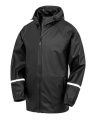 Wasserdichte Prism PU-Jacke, schwarz