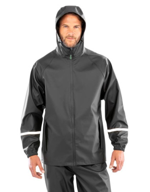 Wasserdichte Prism PU-Jacke, schwarz – Result Recycled (4)