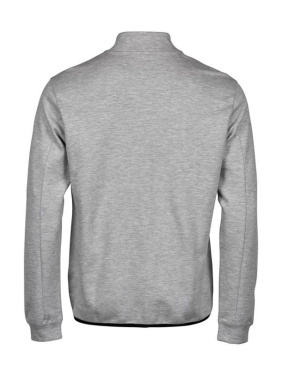 Sportliches Sweatshirt mit durchgehendem Reißverschluss, graumeliert – Tee Jays (4)