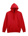 Softstyle Midweight Fleece-Kapuzenpullover für Erwachsene, rot