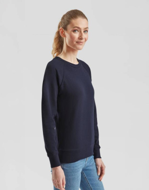 Damen-Raglan-Sweatshirt, leicht,, rot – Fruit of the Loom (4)