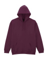 Softstyle Midweight Fleece-Kapuzenpullover für Erwachsene, Kastanienbraun