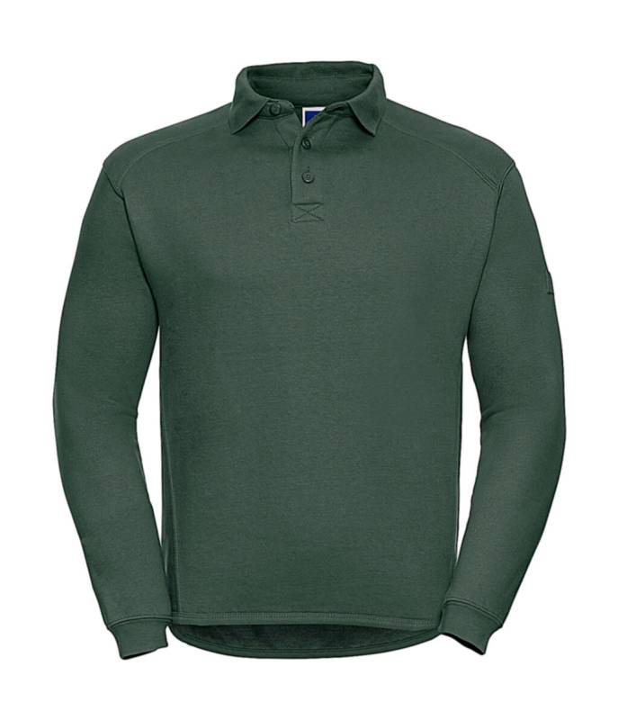 Sweatshirt mit robustem Kragen, flaschengrün – Russell Athletic (1)