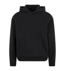 Flauschiger Hoodie, schwarz