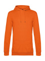 #Hoodie aus French Terry, Reines Orange