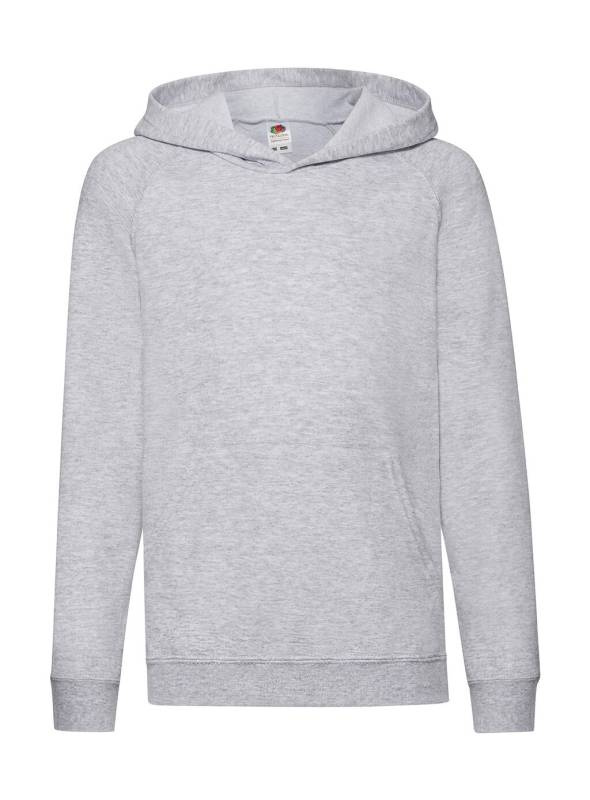 Leichter Kapuzenpullover für Kinder, graumeliert – Fruit of the Loom (1)