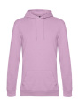 #Hoodie aus French Terry, Bonbonrosa