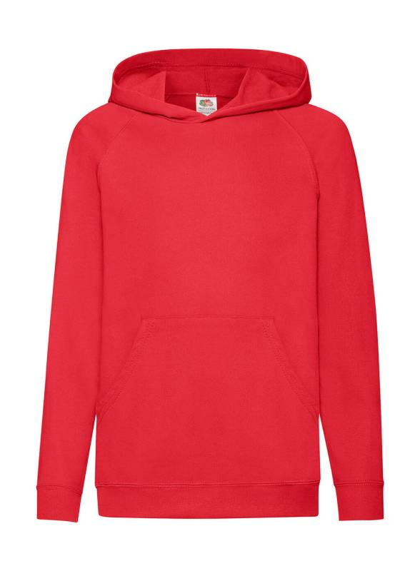 Leichter Kapuzenpullover für Kinder, rot – Fruit of the Loom (1)