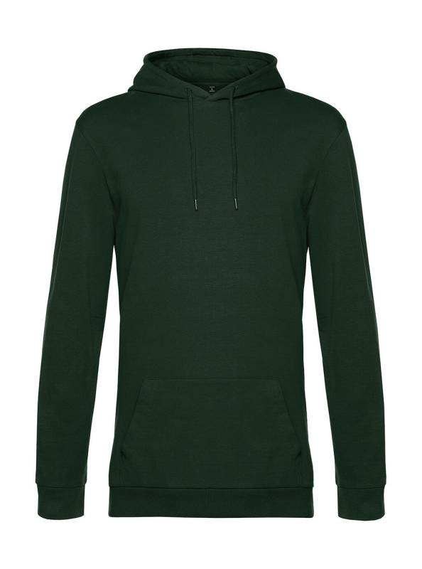 #Hoodie aus French Terry, waldgrün – B&C (1)