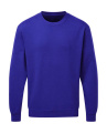 Herren-Sweatshirt mit Rundhalsausschnitt, königsblau