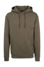 Schwerer Kapuzenpullover, olivgrün