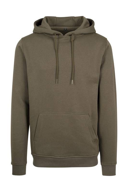 Schwerer Kapuzenpullover, olivgrün – Build Your Brand (1)