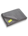 Recycelte Fleecedecke, grau
