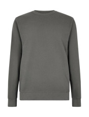 Piqué-Sweatshirt, dunkelgrau