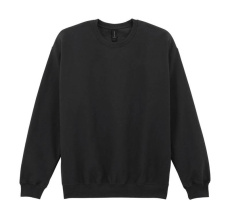 Softstyle Mittelschweres Fleece-Rundhalsausschnitt für Erwachsene, schwarz