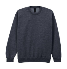 Softstyle Mittelschweres Fleece-Rundhalsausschnitt für Erwachsene, Dunkelgrau meliert