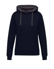 Originals Contrast Kapuzensweatshirt für Damen, Dunkelschwarz/Grau
