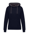 Originals Contrast Kapuzensweatshirt für Damen, Dunkelschwarz/Grau