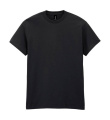 Schweres Baumwoll-T-Shirt für Erwachsene, schwarz