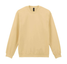 Softstyle Mittelschweres Fleece-Rundhalsausschnitt für Erwachsene, Gelber Dunst