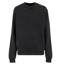 Damen Vintage Schwerer Rundhalsausschnitt, schwarz