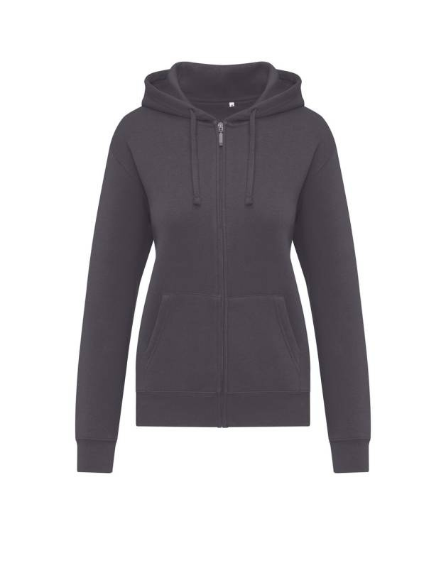 Originals Kapuzenpullover mit durchgehendem Reißverschluss für Damen, grau – SG Originals (1)