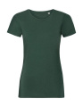 Damen-T-Shirt aus reiner Bio-Baumwolle, flaschengrün