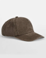 Lässige 5-Panel-Vintage-Kappe, Vintage Braun