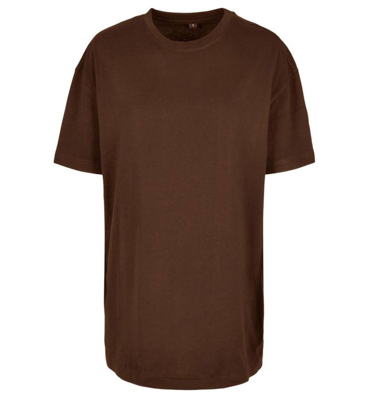Damen Oversized Boyfriend-T-Shirt, Schokoladenbraun – Build Your Brand (1)
