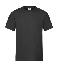 Schweres Baumwoll-T-Shirt, schwarz